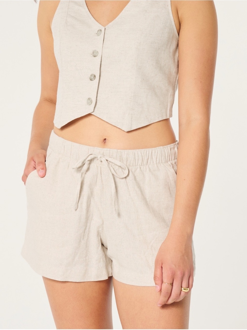 Hollister Linen Blend Shorts
